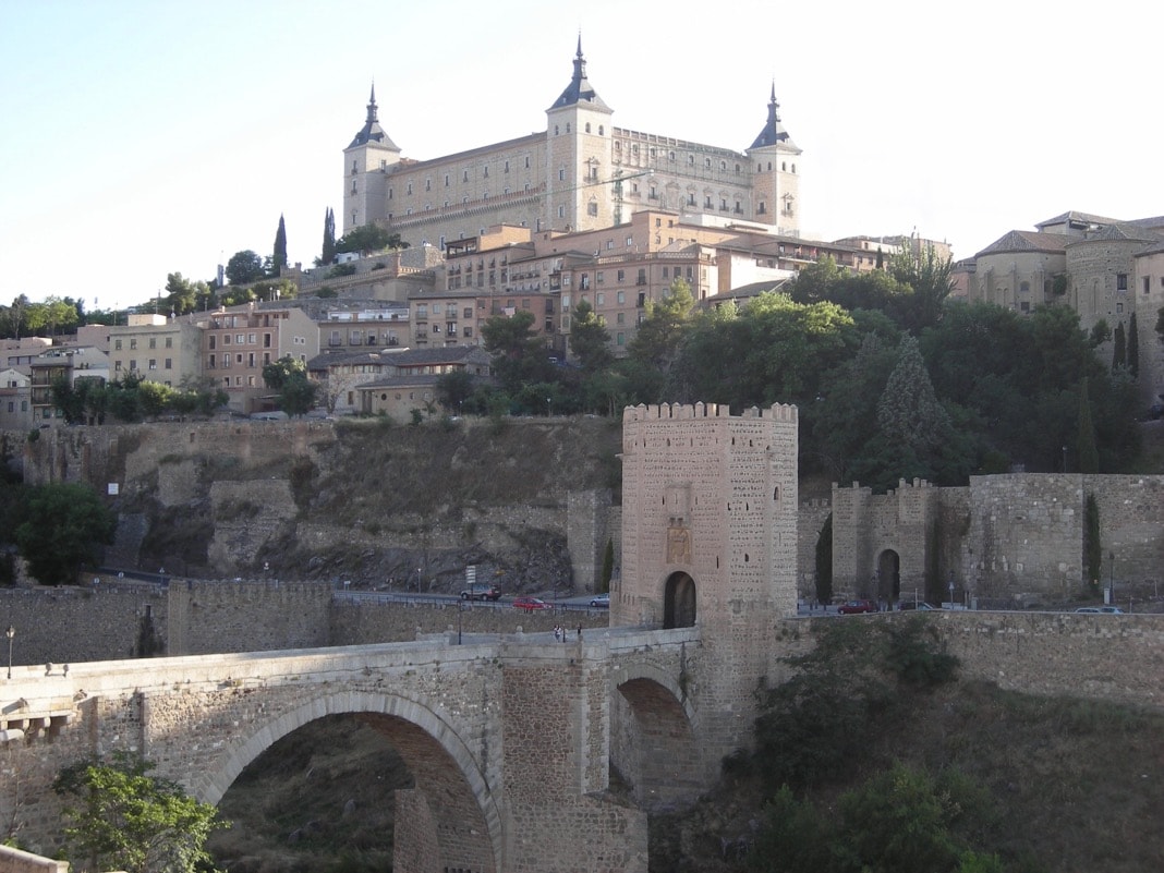 Alcantara Bridge over the Tagus River Toledo Spain