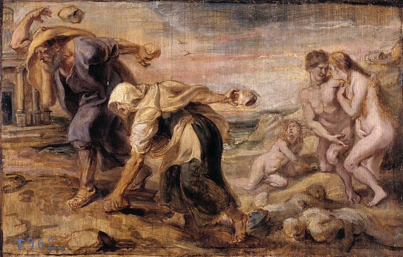 Deucalion and Pyrrha Peter Paul Rubens 1636