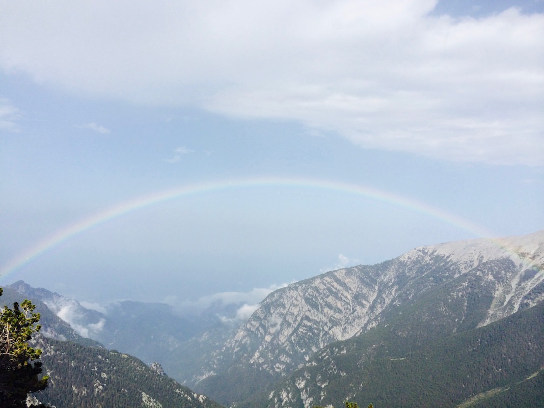 Rainbow over Mount Olympus