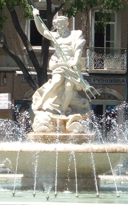 Neptune Fountain Lisbon Portugal