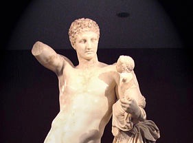 Greek God Sculpture Hermes and Dionysus
