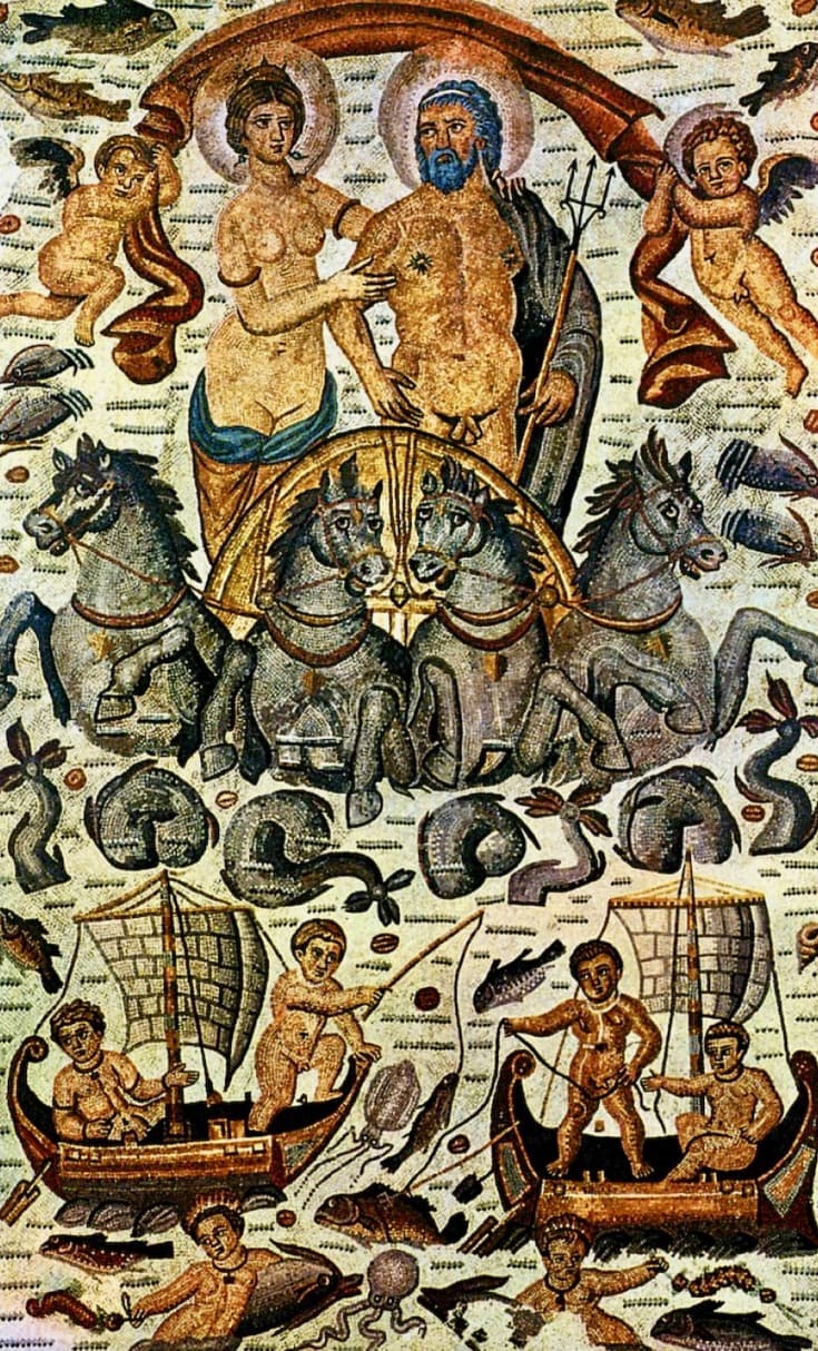 Triumph of Poseidon and Amphitrite Mosaic