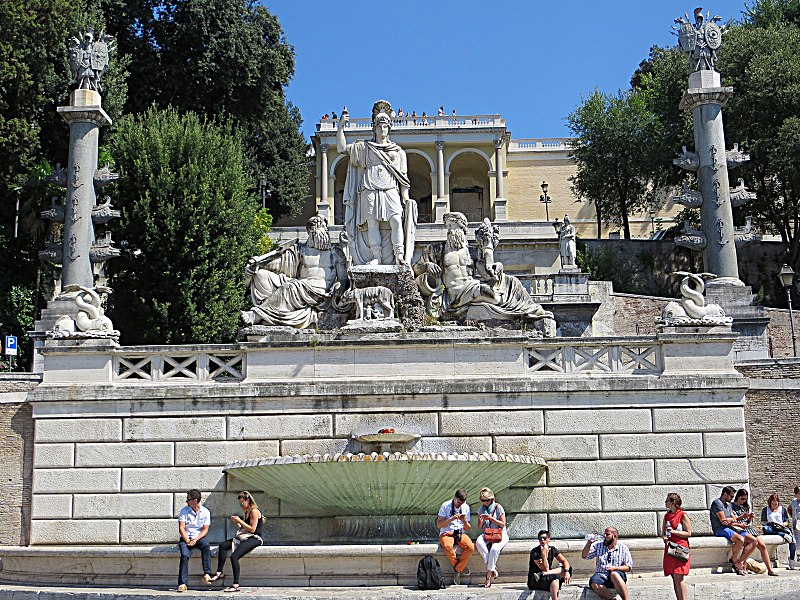 Piazza del Popolo Fontana della Dea di Roma