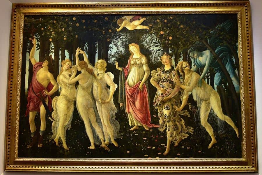 Uffizi Gallery La Primavera by Botticelli Spring