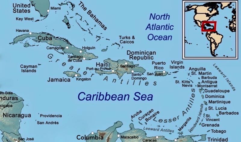 Caribbean General Map