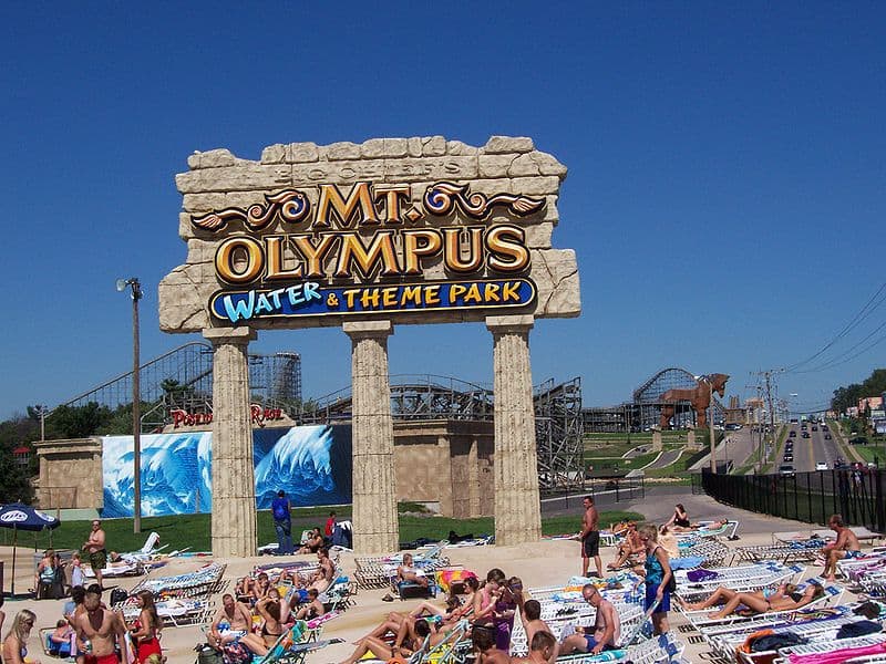 Mount Olympus Water and Theme Park Sign