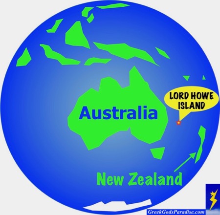 Map Lord Howe Island Location