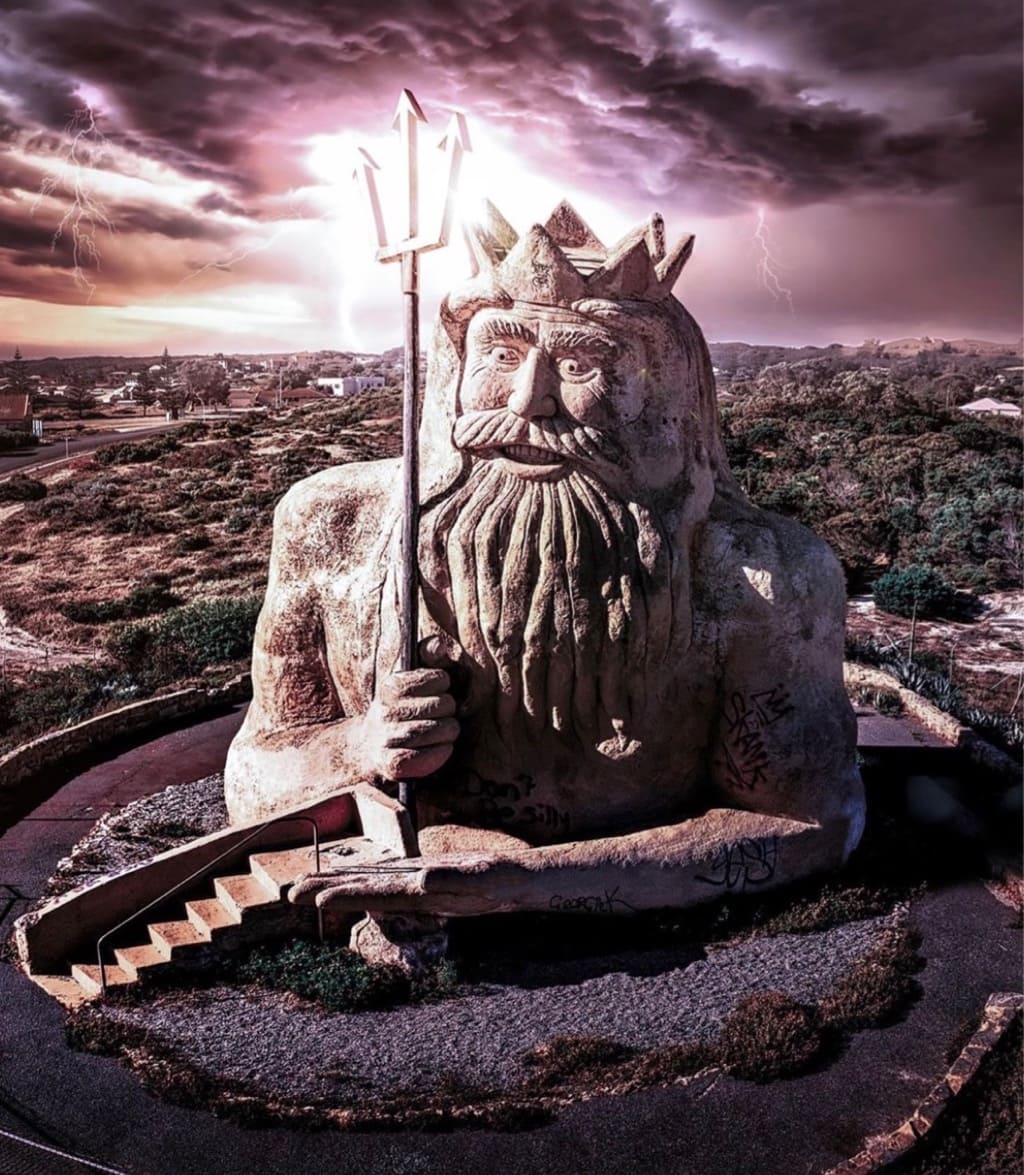 King Neptune Statue Two Rocks Perth WA