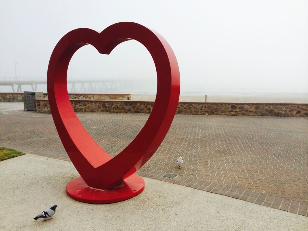 Glenelg Love Heart Sculpture