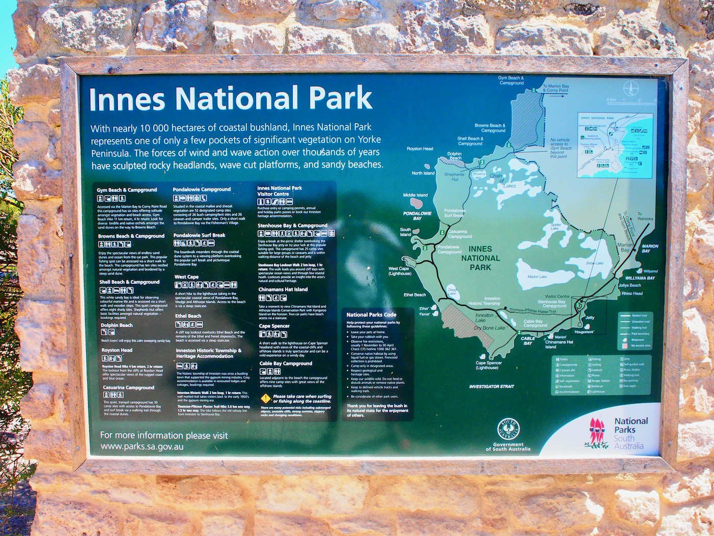 Innes National Park Map