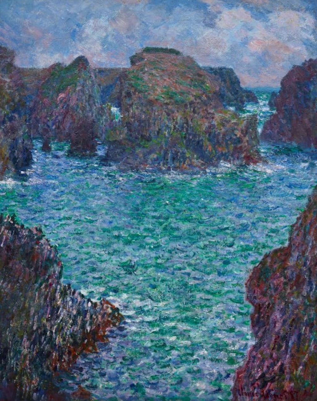 Seascape Painting by Claude Monet