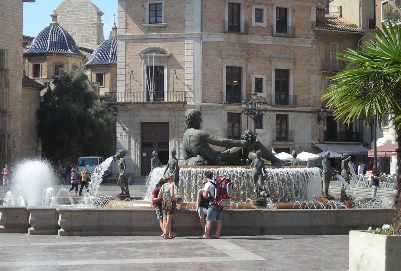 Poseidon Neptune Fountain Valencia