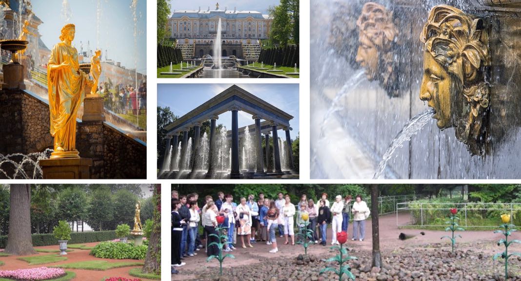Gardens of Peterhof Palace St Petersburg