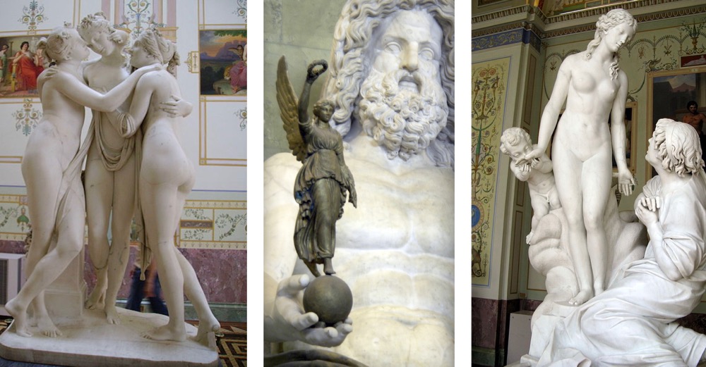 Greek Mythology Statues Hermitage St Petersburg