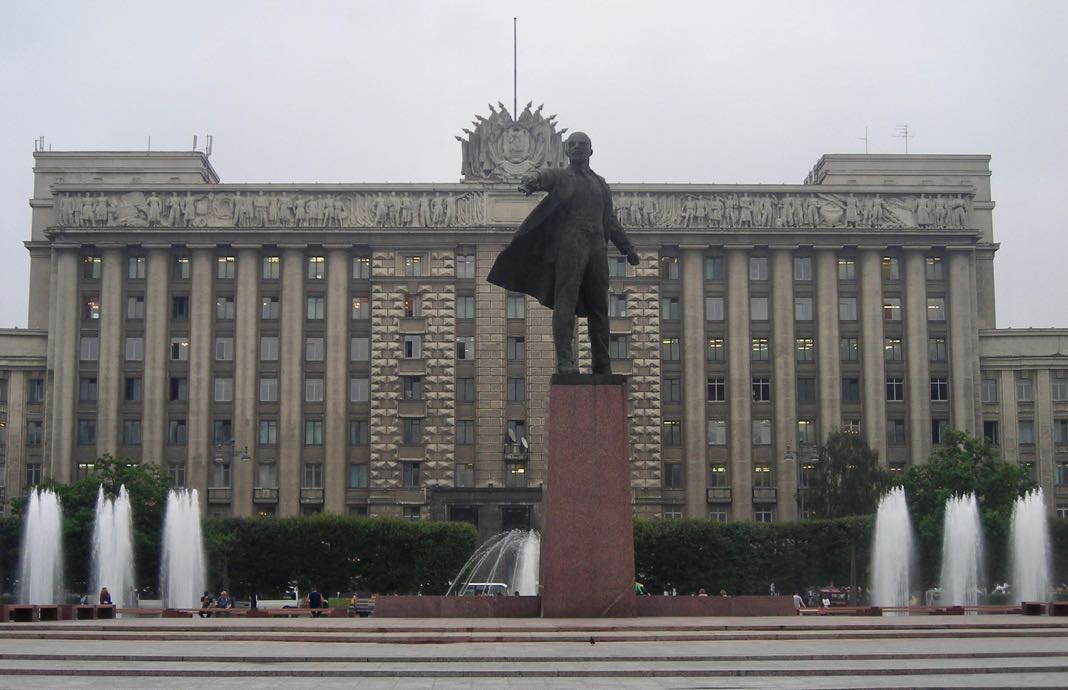 Lenin Statue Moscow Square Saint Petersburg