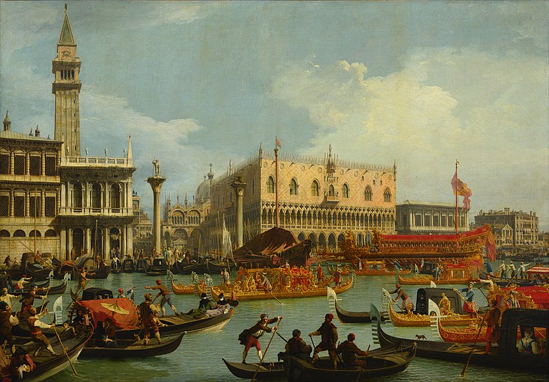 Bucentaur's return to the pier by the Palazzo Ducale