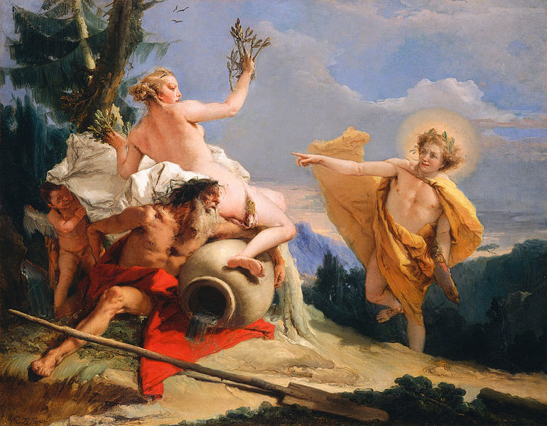 Greek Mythology Painting Apollo and Daphne