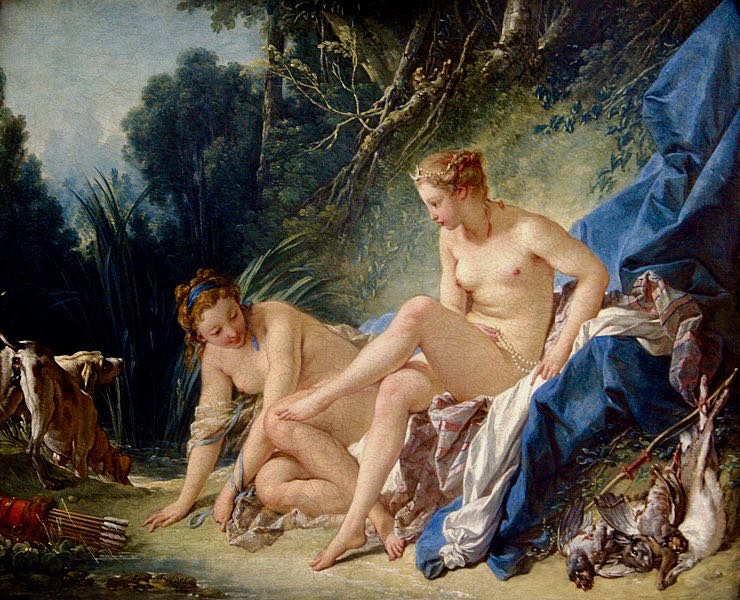 Greek Mythology Paintings in France Artemis Diana