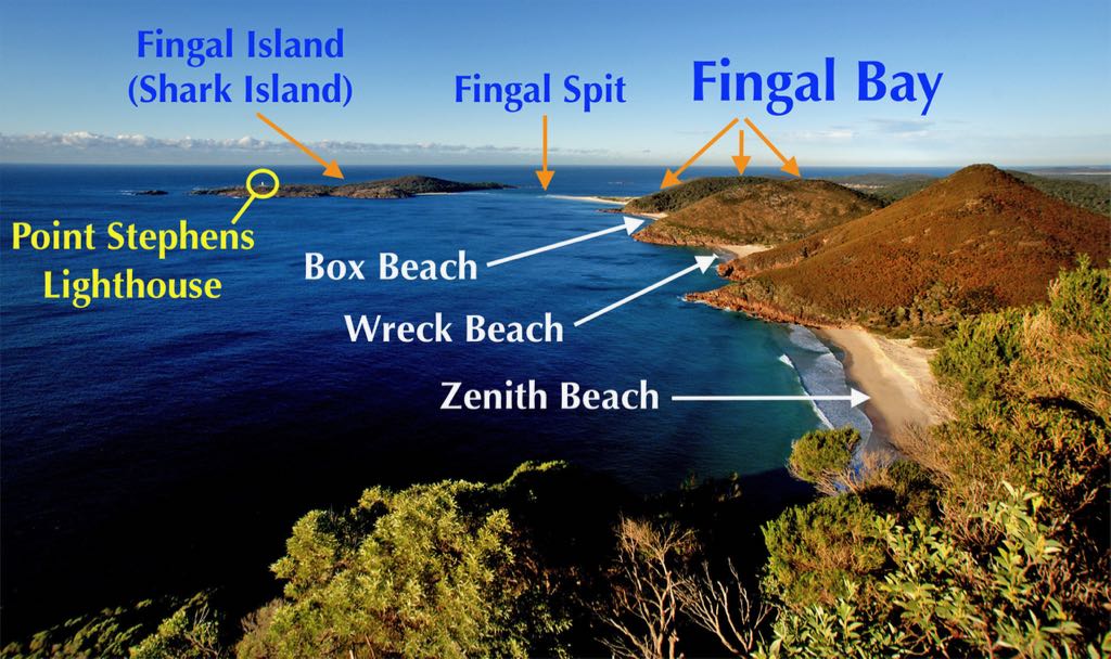 Fingal Bay Fingal Spit Fingal Island Port Stephens
