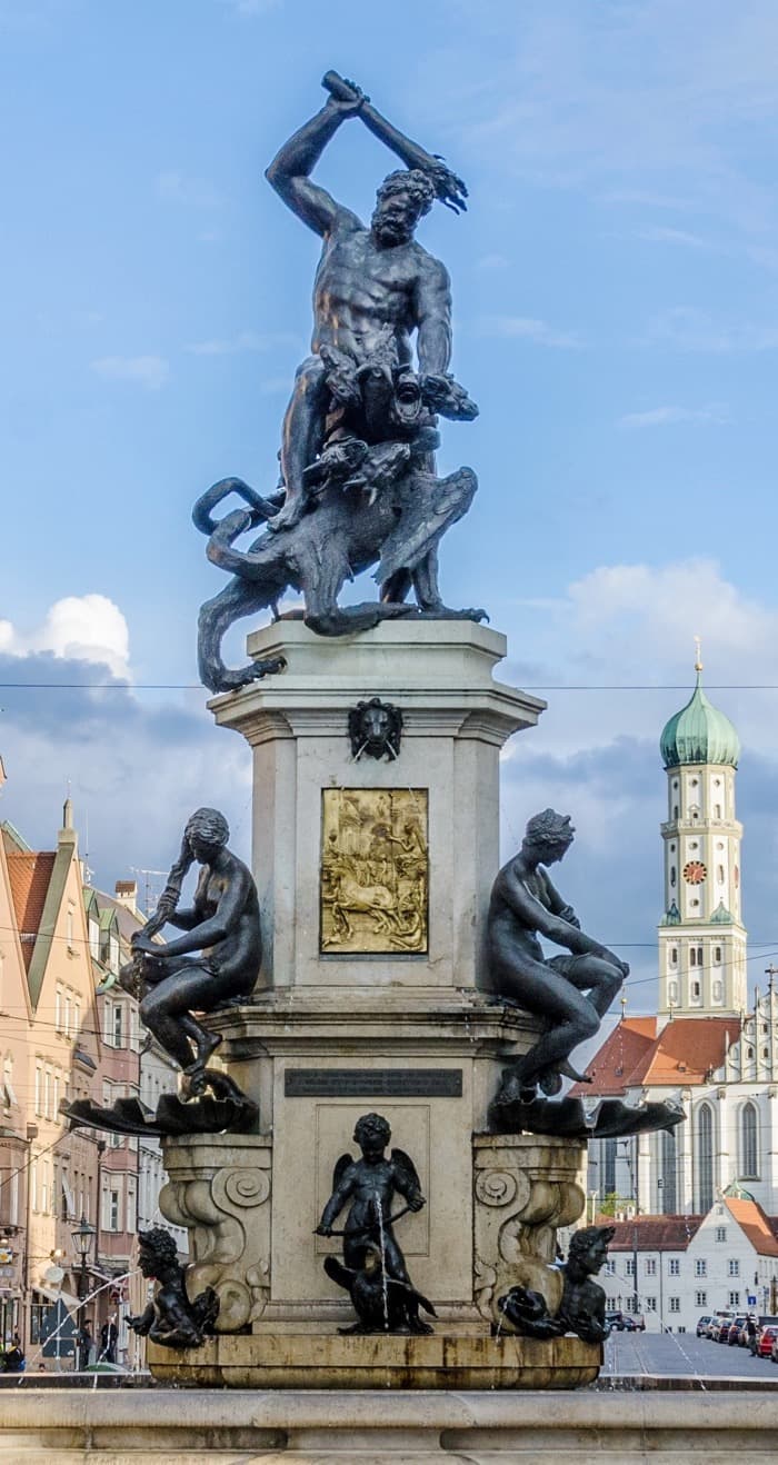 Hercules fountain Augsburg Germany