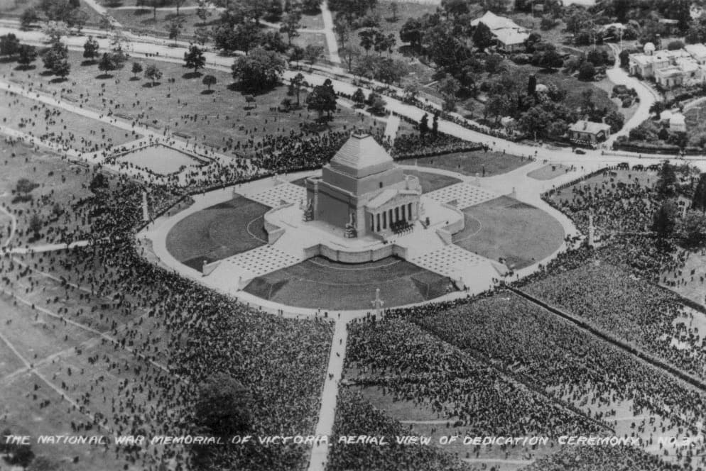 Ceremony Shrine of Remembrance Melbourne Australia 1934