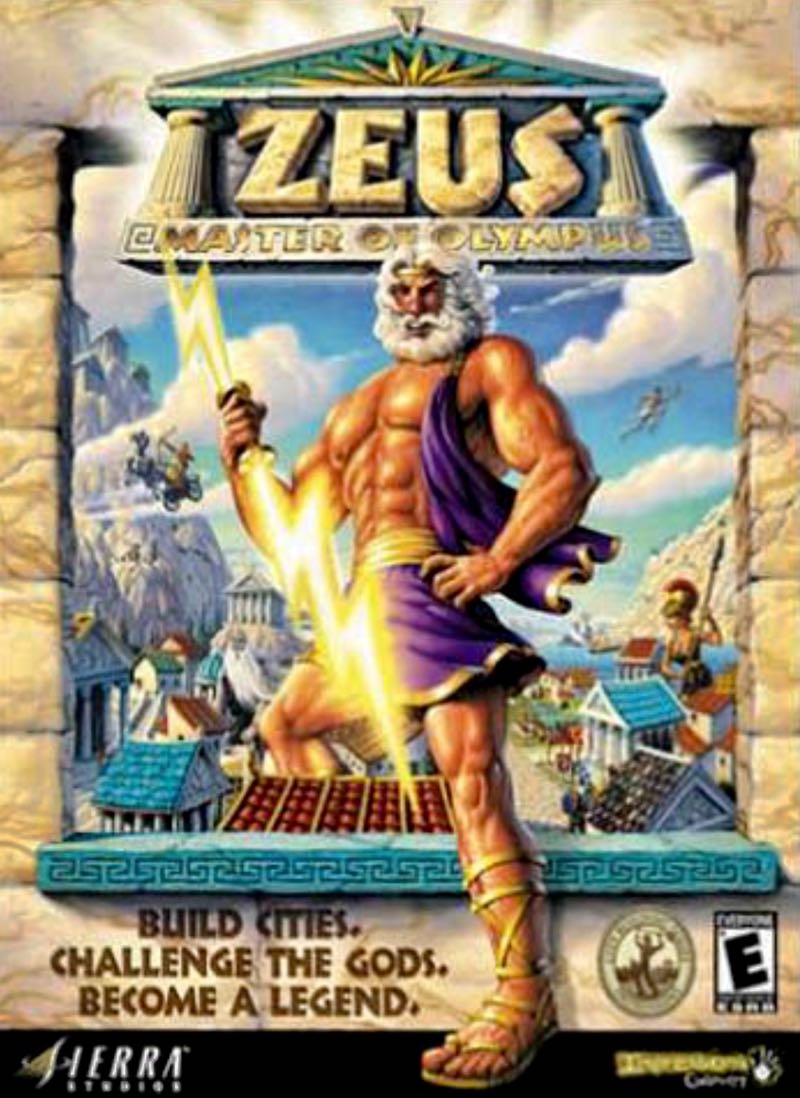 Zeus Master of Olympus Video Game Cover