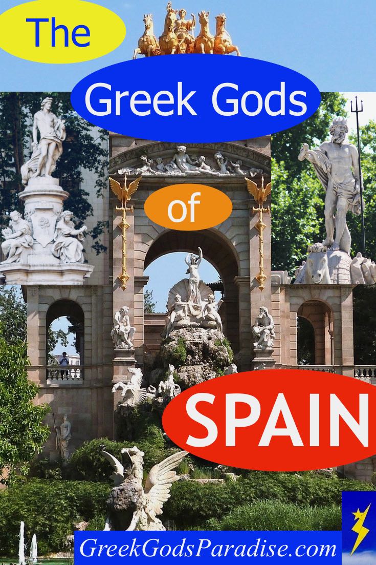 Greek Gods of Spain Statues