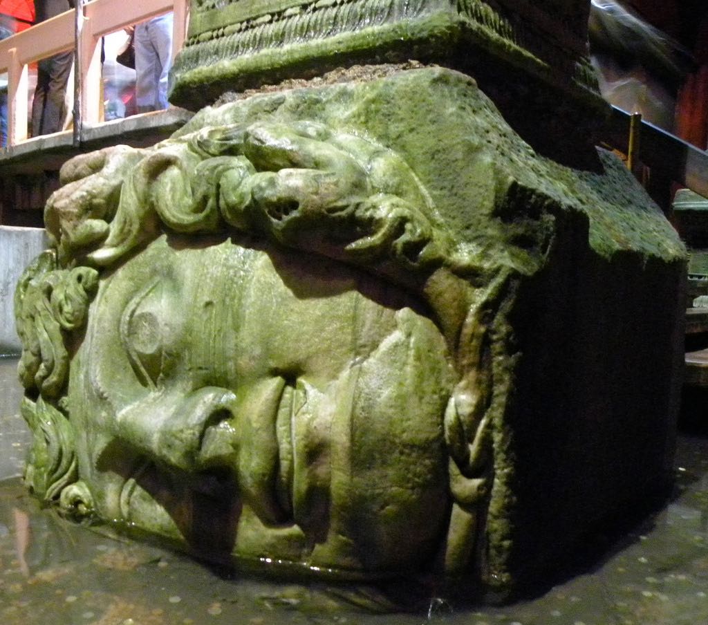 Medusa head supporting column Istanbul