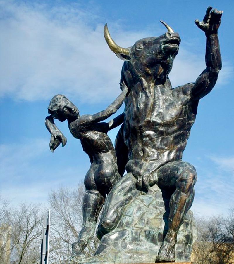 Minotaur Statue in Spain