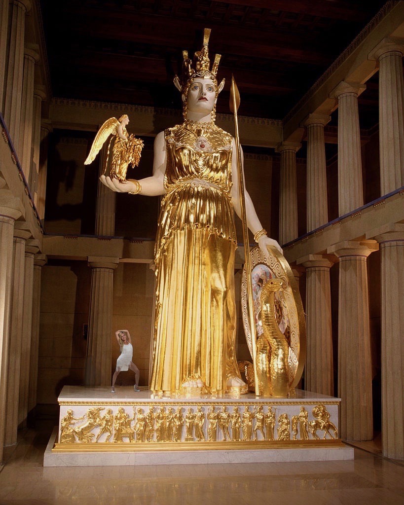 Sculpture Greek Goddess Athena Statue Nashville