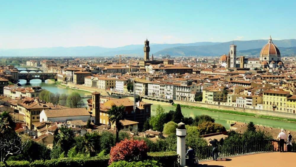 Florence River Arno Uffizi Gallery Italy