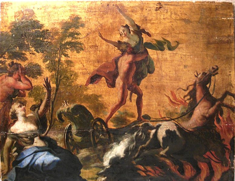Hades abducting Persephone Chariot Scene