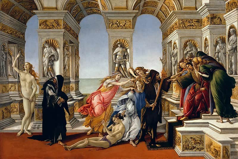 Sandro Botticelli Uffizi Gallery Masterpiece Calumny of Apelles