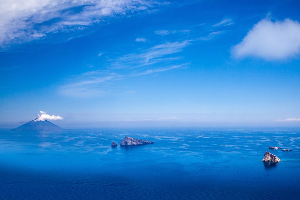View of Stromboli from Panarea