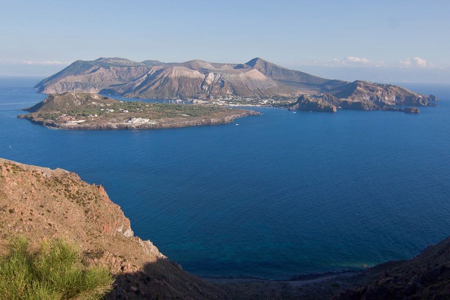 Vulcano view from Lipari Aeolian Islands
