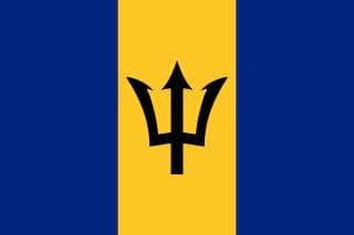 Caribbean Island Flag of Barbados