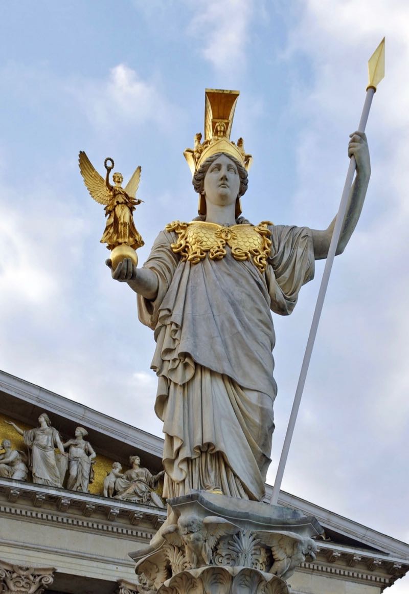 Austrian Parliament Athena Statue
