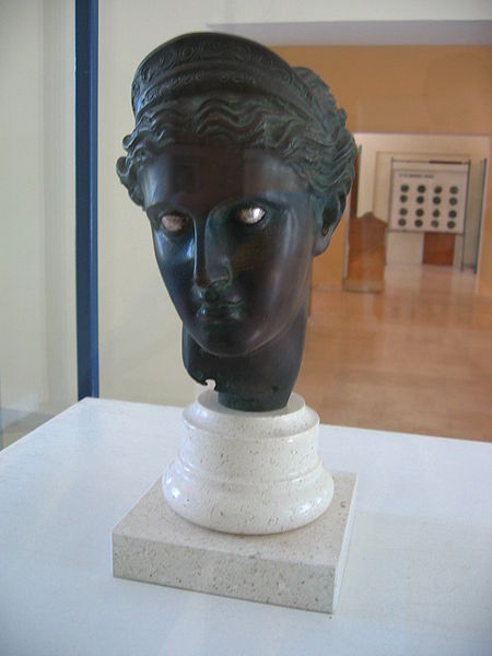 Bust of the Goddess Artemis Vis Museum-Croatia