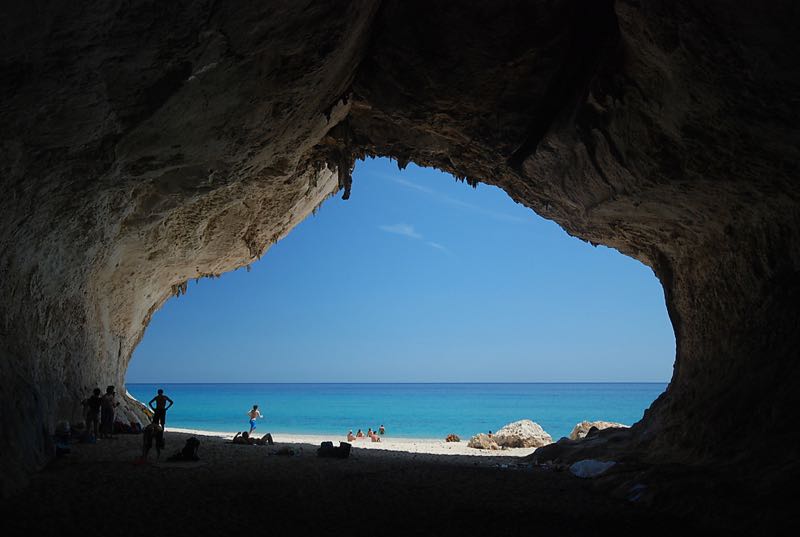 Inside Cave Cala Luna Sardinia