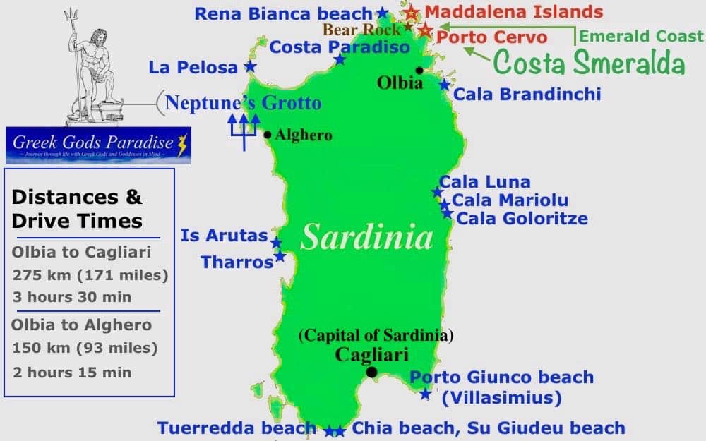 Map Sardinia