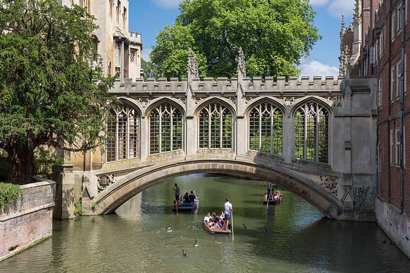 Bridge of Sighs St John's College Cambridge UK