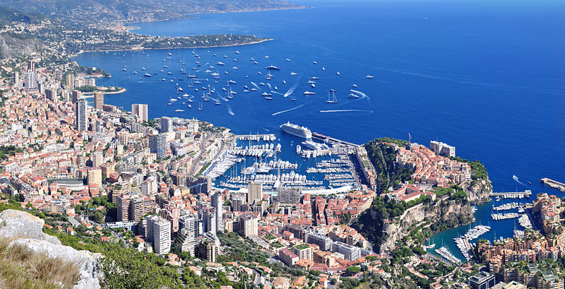 Panorama of Monaco from La Turbie