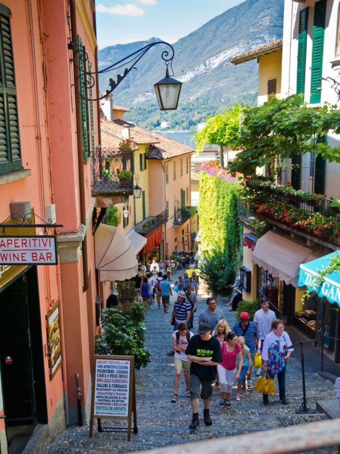 Salita Serbelloni Most walked photographed street in Bellagio