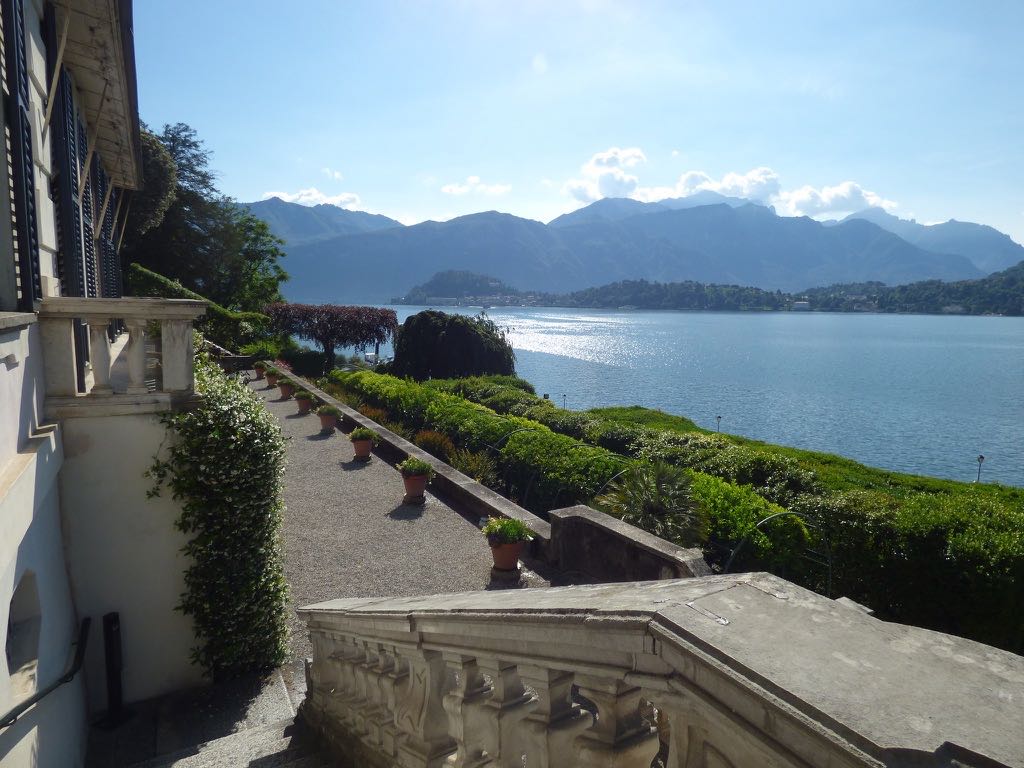 Terrace view of Lake Como Villa Carlotta