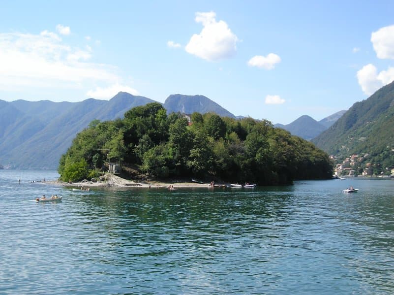 The only Lake Como Island Isola Comacina