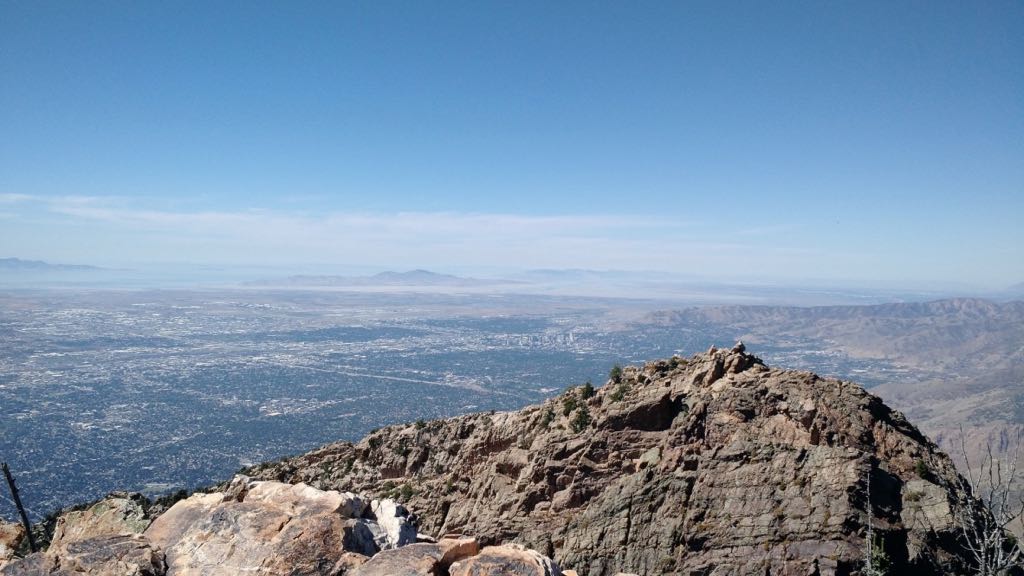 View from Mount Olympus Utah