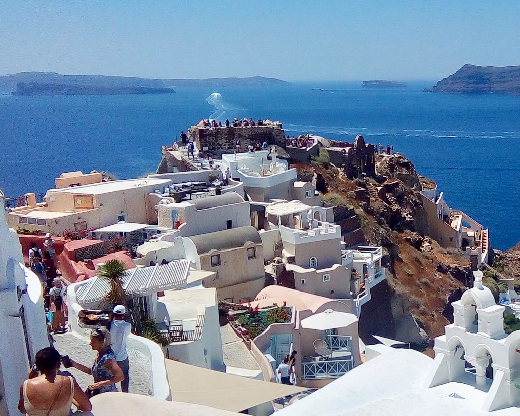 Castle in Oia Santorini