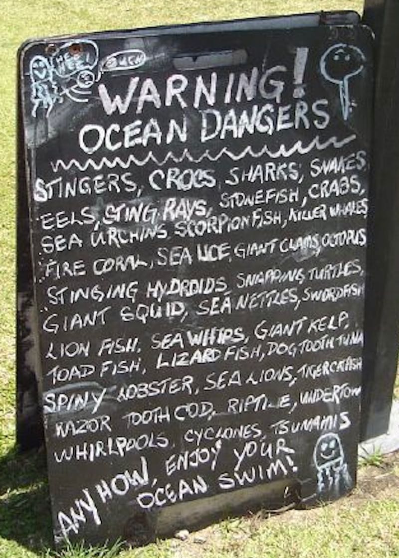 Ocean Dangers in Airlie Beach Australia
