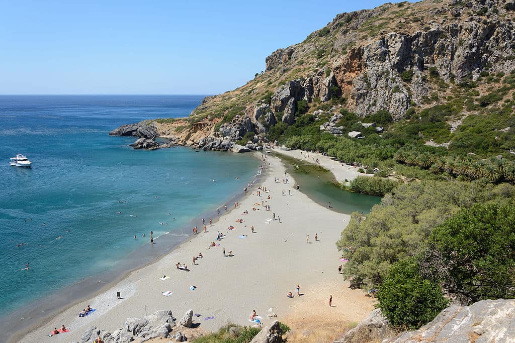 Preveli Palm Beach Crete Greece