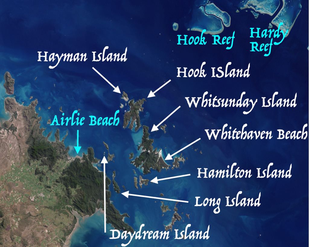 Whitsundays Map